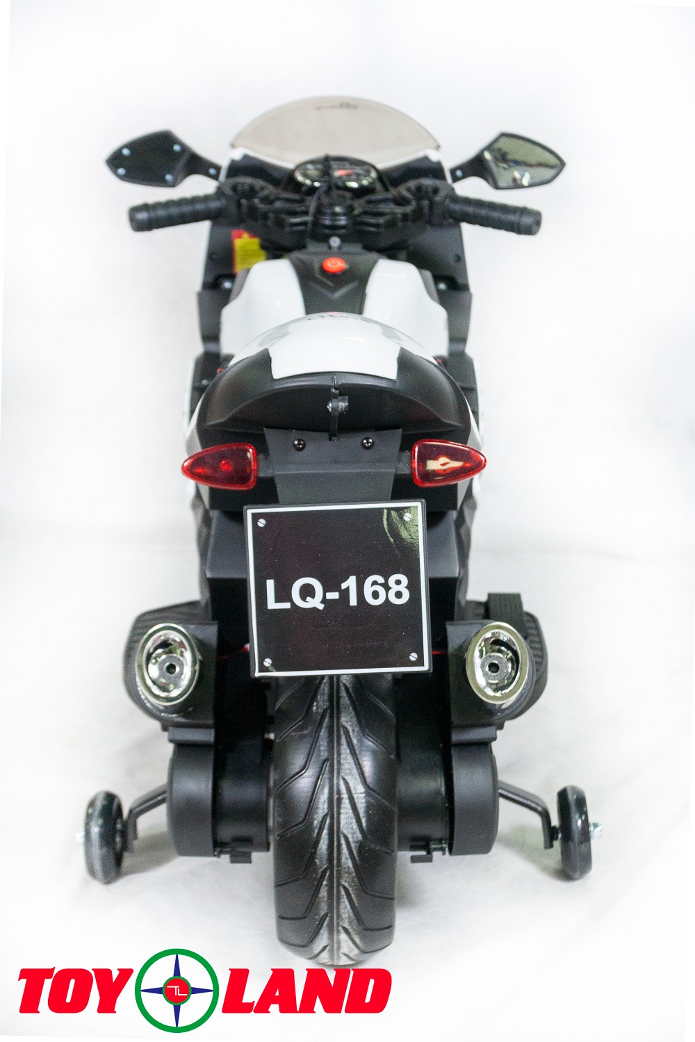 Электромотоцикл - Moto Sport LQ168, белый, свет и звук  